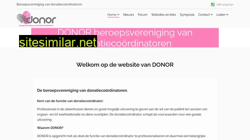Donatiecoordinator similar sites