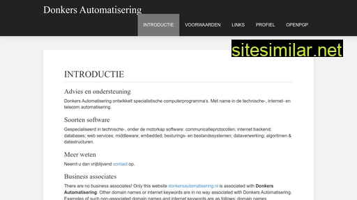 donkersautomatisering.nl alternative sites