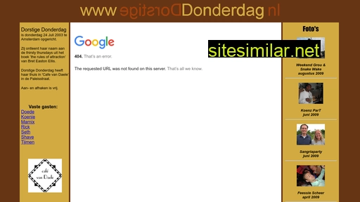 dorstigedonderdag.nl alternative sites