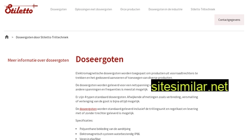 doseergoot.nl alternative sites