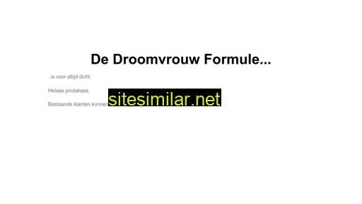 droomvrouwformule.nl alternative sites