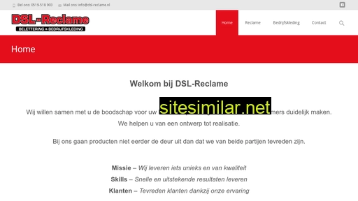 Dsl-reclame similar sites