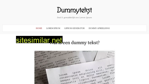 dummytekst.nl alternative sites