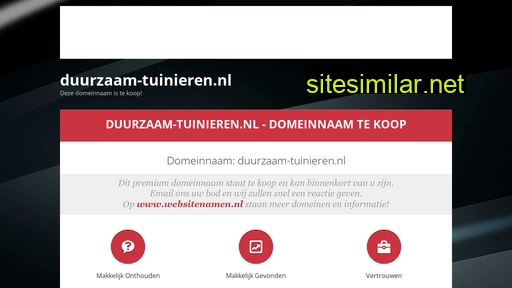 duurzaam-tuinieren.nl alternative sites
