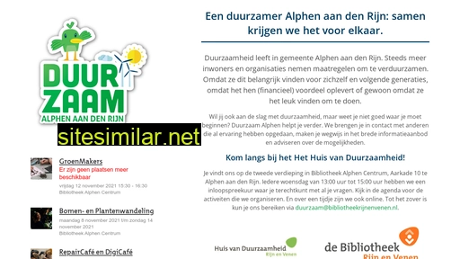 duurzaamalphen.nl alternative sites