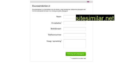 duurzaamdenken.nl alternative sites