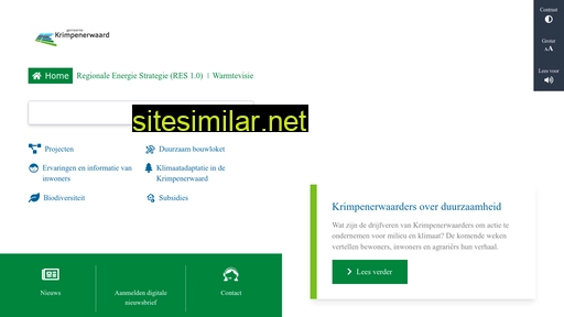 duurzaamkrimpenerwaard.nl alternative sites