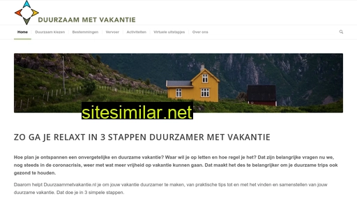 duurzaammetvakantie.nl alternative sites