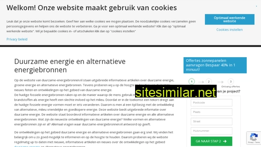 duurzame-energiebronnen.nl alternative sites