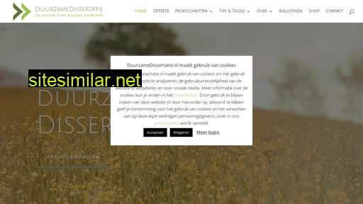 duurzamedissertatie.nl alternative sites
