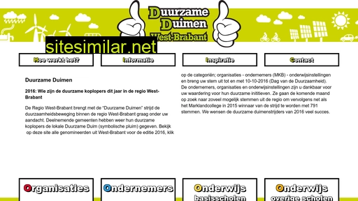 duurzameduimen.nl alternative sites