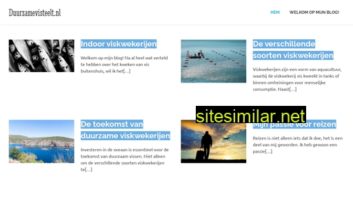 duurzamevisteelt.nl alternative sites