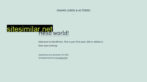 dwarslerenenacteren.nl alternative sites