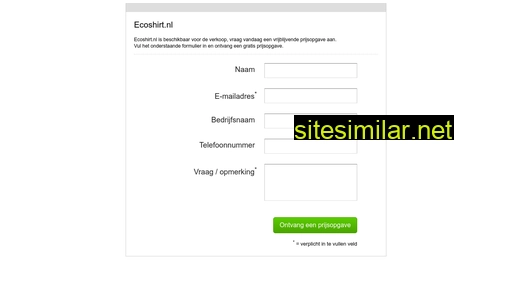 ecoshirt.nl alternative sites