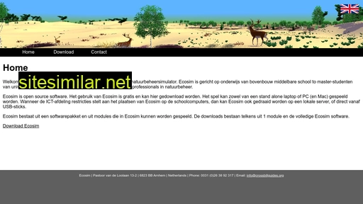 ecosim.nl alternative sites