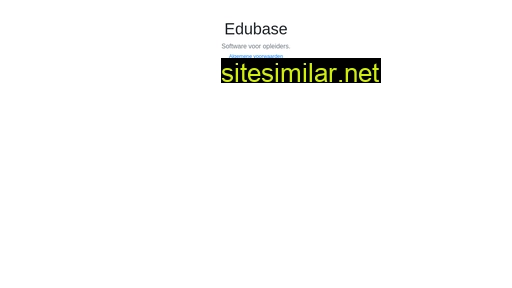 edubase.nl alternative sites