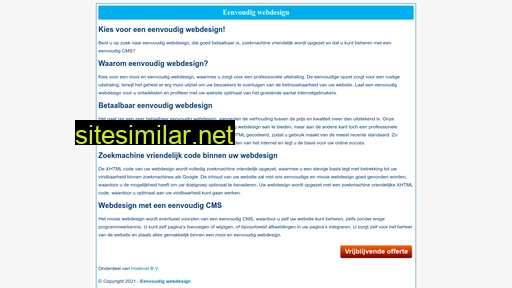 eenvoudigwebdesign.nl alternative sites