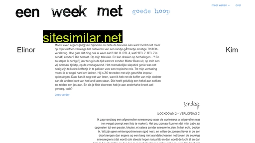 eenweekzonder.nl alternative sites