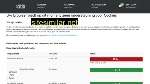 eetcafeapollo.nl alternative sites