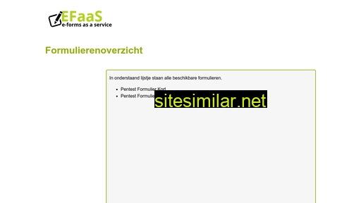 efaas.nl alternative sites