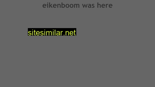 eikenboom.nl alternative sites