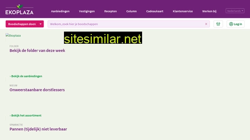 ekoplaza.nl alternative sites