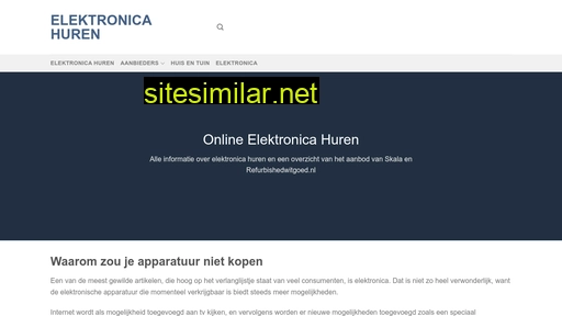 elektronicahuren.nl alternative sites