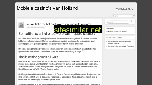 elemadrid.nl alternative sites