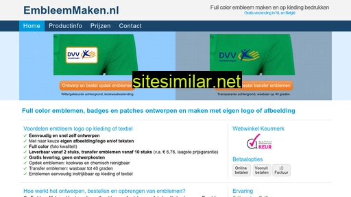 embleemmaken.nl alternative sites