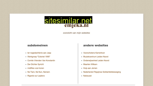 emjeka.nl alternative sites
