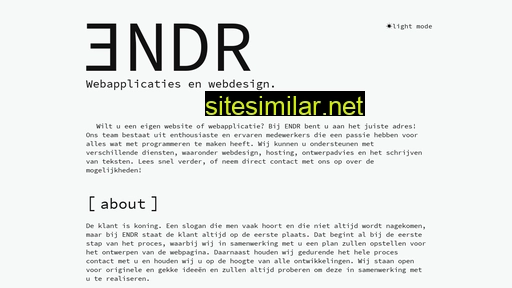 endr.nl alternative sites