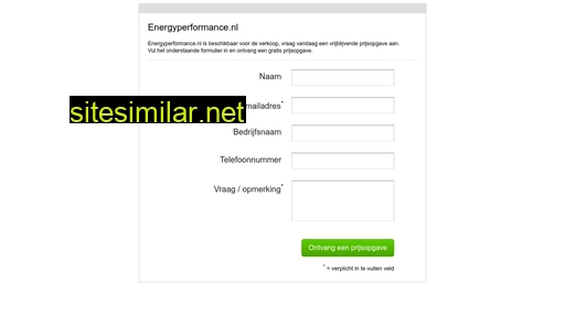 energyperformance.nl alternative sites