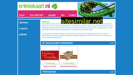 entreekaart.nl alternative sites