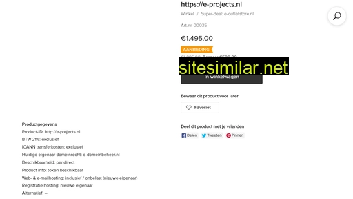 e-projects.nl alternative sites