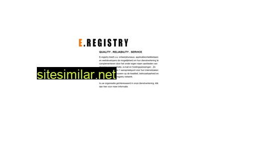 e-registry.nl alternative sites