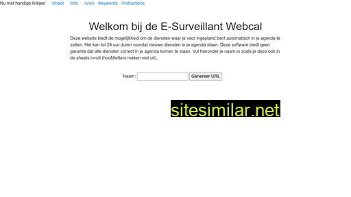 e-surveillant.nl alternative sites