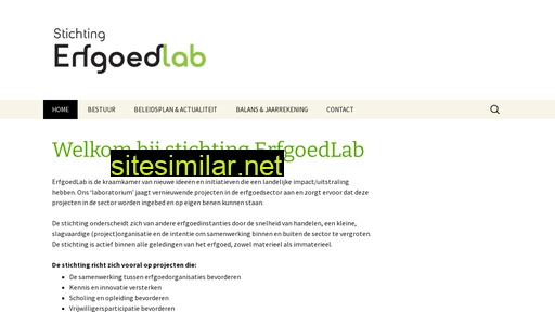 erfgoedlab.nl alternative sites
