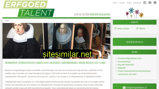 erfgoedtalent.nl alternative sites