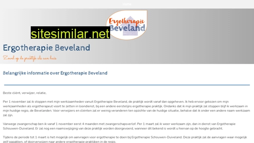 ergotherapiebeveland.nl alternative sites