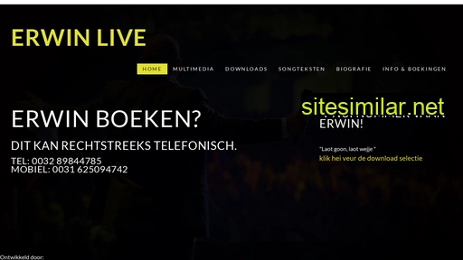 erwinlive.nl alternative sites
