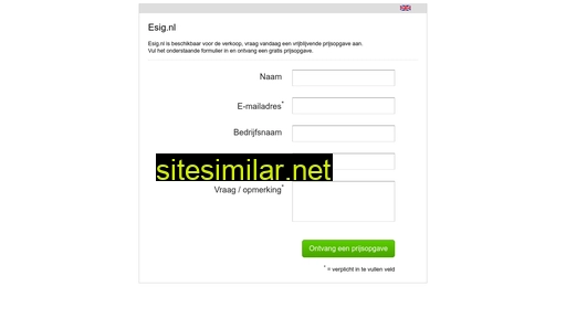esig.nl alternative sites