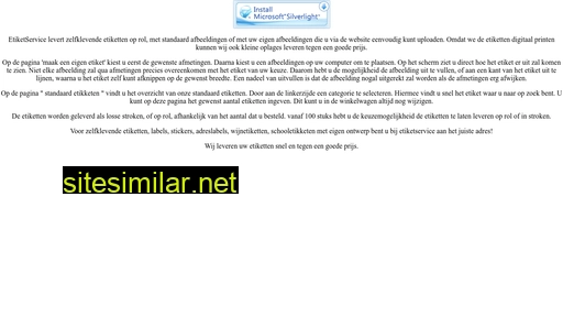etiketservice.nl alternative sites
