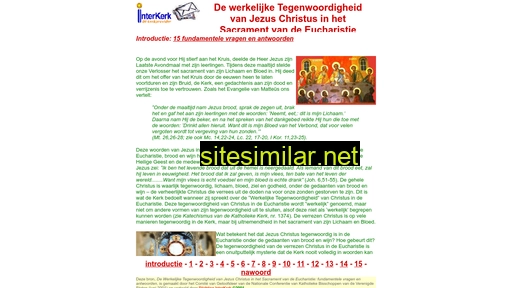 eucharistie.nl alternative sites