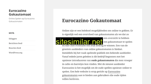 eurocazinogokautomaat.nl alternative sites