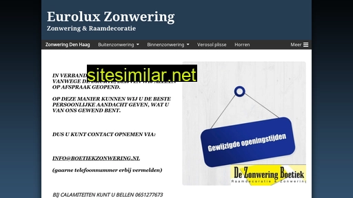 euroluxzonwering.nl alternative sites