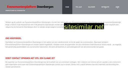 evenementenplatformsteenbergen.nl alternative sites