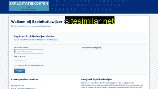 exploitatiewijzer.nl alternative sites