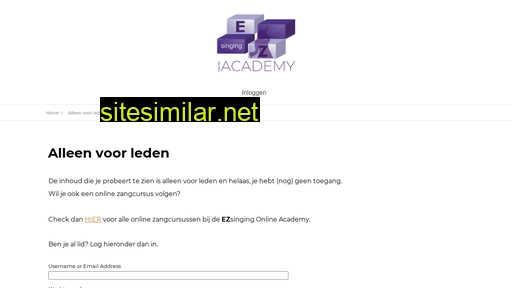 ezsingingonlineacademy.nl alternative sites
