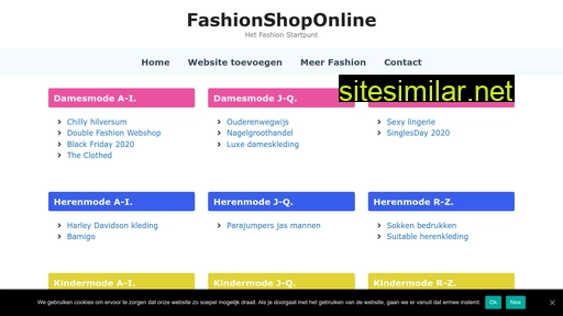 Fashionshoponline similar sites