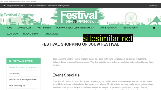 festivalshopping.nl alternative sites